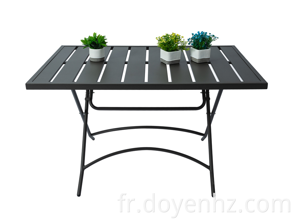 Metal Folding Rectangle Dinning Table